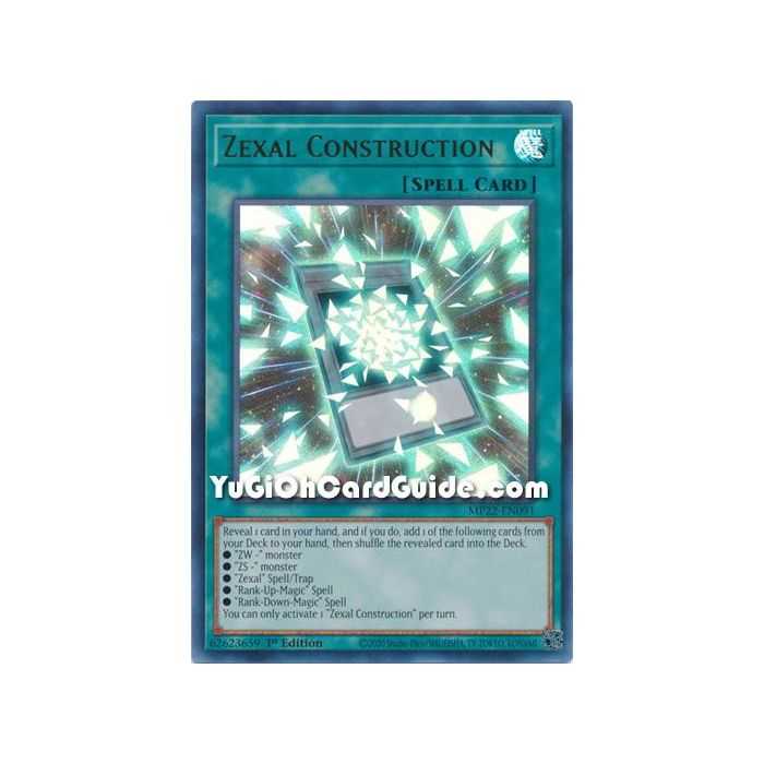 Zexal Construction (Ultra Rare) – 2019 Gold Sarcophagus Mega Pack | Carta YUGIOH en México