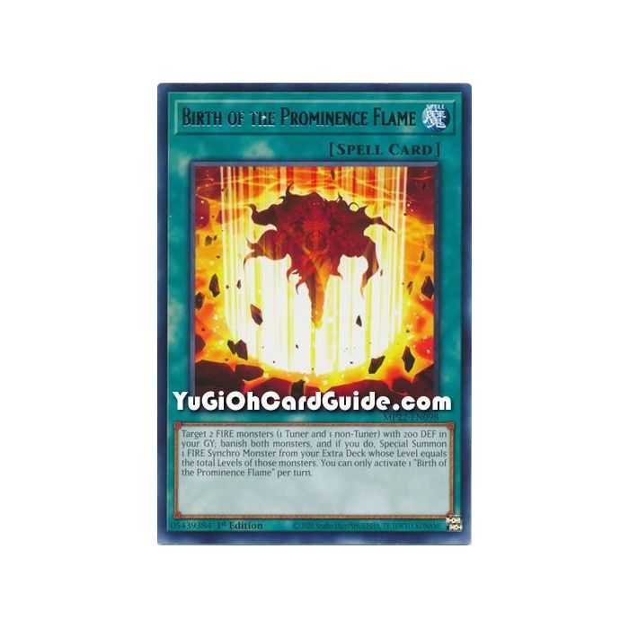 Birth of the Prominence Flame (Rare) – 2019 Gold Sarcophagus Mega Pack | Carta YUGIOH en México