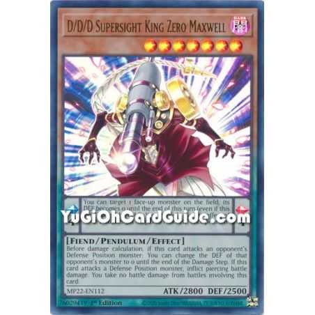 D/D/D Supersight King Zero Maxwell (Ultra Rare) – 2019 Gold Sarcophagus Mega Pack | Carta YUGIOH en México