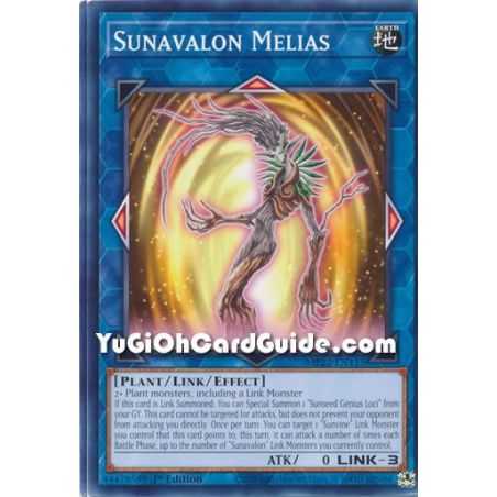 Sunavalon Melias (Common) – 2019 Gold Sarcophagus Mega Pack | Carta YUGIOH en México