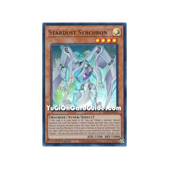 Stardust Synchron (Ultra Rare) – 2019 Gold Sarcophagus Mega Pack | Carta YUGIOH en México