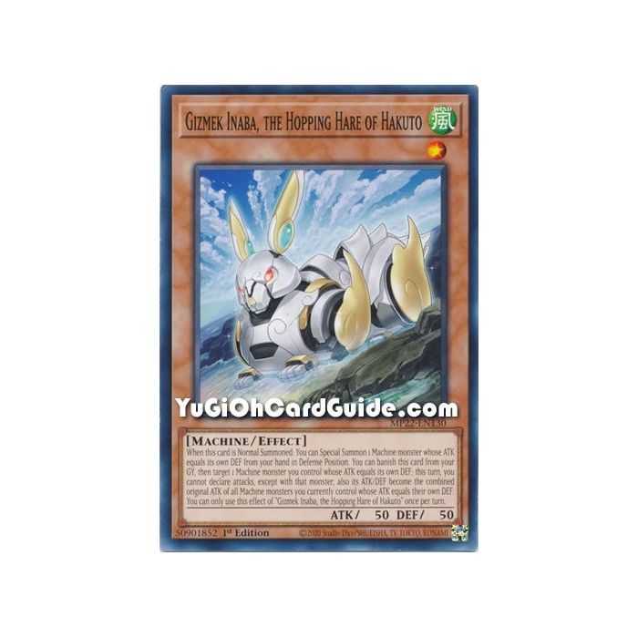 Gizmek Inaba, the Hopping Hare of Hakuto (Common) – 2019 Gold Sarcophagus Mega Pack | Carta YUGIOH en México