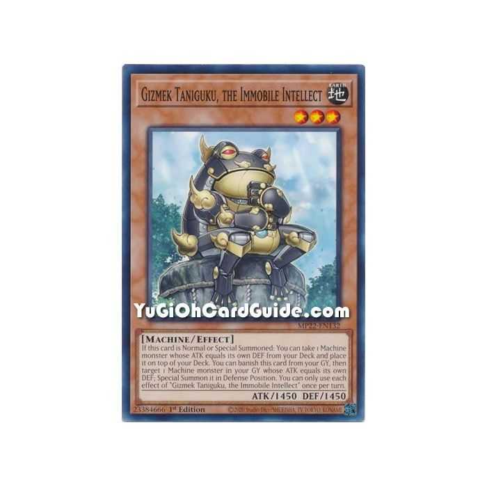 Gizmek Taniguku, the Immobile Intellect (Common) – 2019 Gold Sarcophagus Mega Pack | Carta YUGIOH en México