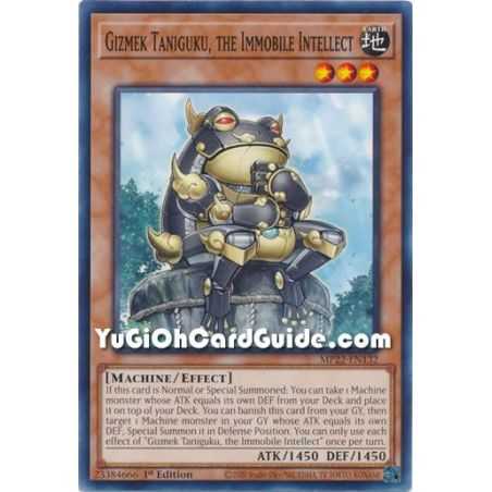 Gizmek Taniguku, the Immobile Intellect (Common) – 2019 Gold Sarcophagus Mega Pack | Carta YUGIOH en México
