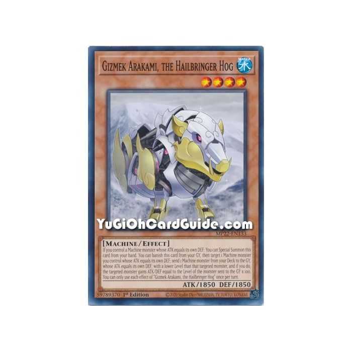 Gizmek Arakami, the Hailbringer Hog (Common) – 2019 Gold Sarcophagus Mega Pack | Carta YUGIOH en México