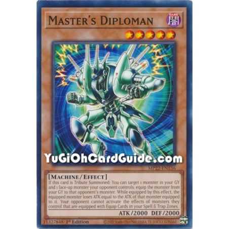 Master's Diploman (Common) – 2019 Gold Sarcophagus Mega Pack | Carta YUGIOH en México