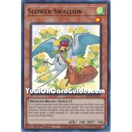 Slower Swallow (Super Rare) – 2019 Gold Sarcophagus Mega Pack | Carta YUGIOH en México