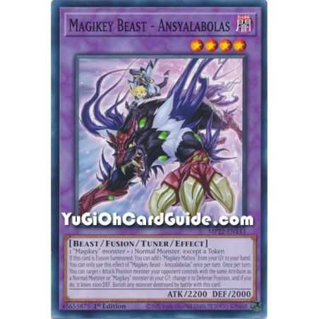 Magikey Beast - Ansyalabolas (Common) – 2019 Gold Sarcophagus Mega Pack | Carta YUGIOH en México