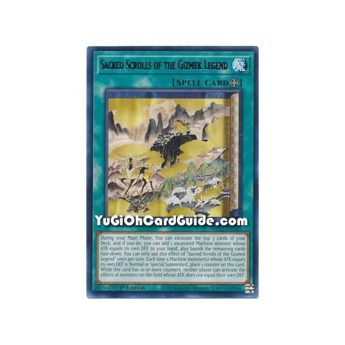 Sacred Scrolls of the Gizmek Legend (Rare) – 2019 Gold Sarcophagus Mega Pack | Carta YUGIOH en México