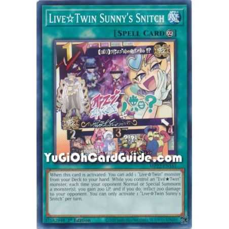 Live Twin Sunny's Snitch (Common) – 2019 Gold Sarcophagus Mega Pack | Carta YUGIOH en México