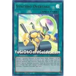 Synchro Overtake (Ultra Rare) – 2019 Gold Sarcophagus Mega Pack | Carta YUGIOH en México
