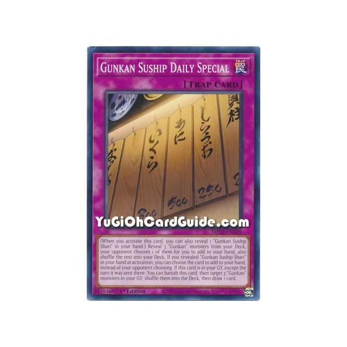 Gunkan Suship Daily Special (Common) – 2019 Gold Sarcophagus Mega Pack | Carta YUGIOH en México