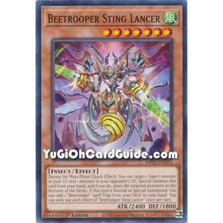Beetrooper Sting Lancer (Common) – 2022 Tin of the Pharaohs Gods Mega Pack | Carta YUGIOH en México