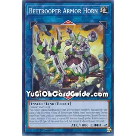Beetrooper Armor Horn (Common) – 2022 Tin of the Pharaohs Gods Mega Pack | Carta YUGIOH en México