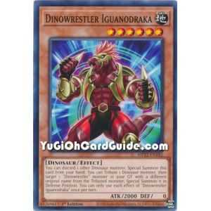 Dinowrestler Iguanodraka (Common) – 2022 Tin of the Pharaohs Gods Mega Pack | Carta YUGIOH en México