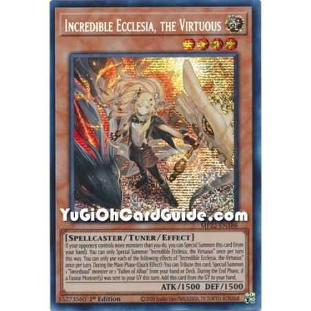 Incredible Ecclesia, the Virtuous (Prismatic Secret Rare) – 2022 Tin of the Pharaohs Gods Mega Pack | Carta YUGIOH en México