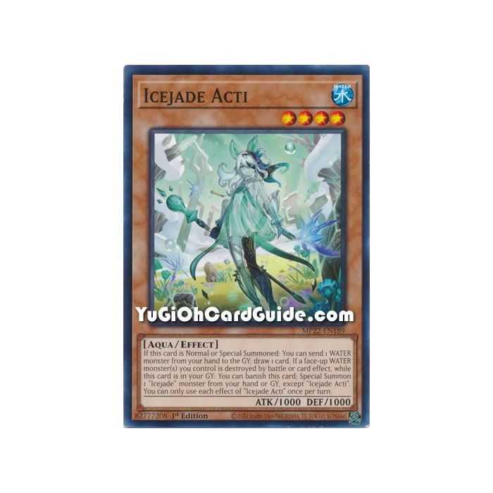 Icejade Acti (Common) – 2022 Tin of the Pharaohs Gods Mega Pack | Carta YUGIOH en México