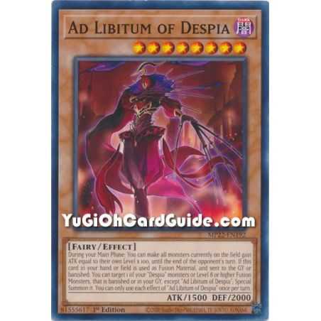Ad Libitum of Despia (Common) – 2022 Tin of the Pharaohs Gods Mega Pack | Carta YUGIOH en México