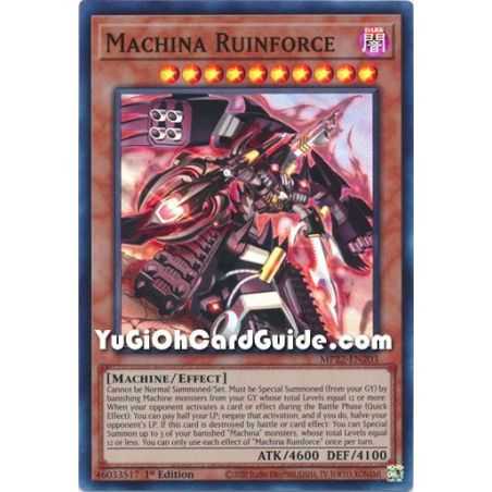 Machina Ruinforce (Super Rare) – 2022 Tin of the Pharaohs Gods Mega Pack | Carta YUGIOH en México