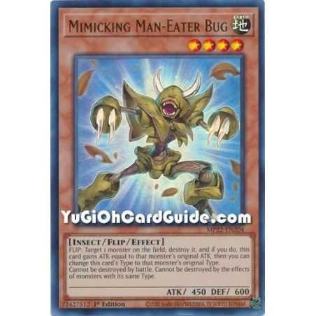 Mimicking Man-Eater Bug (Ultra Rare) – 2022 Tin of the Pharaohs Gods Mega Pack | Carta YUGIOH en México