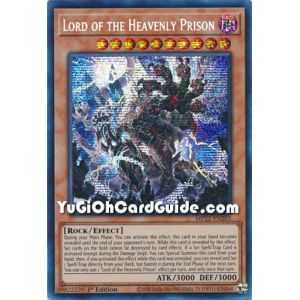 Lord of the Heavenly Prison (Prismatic Secret Rare) – 2022 Tin of the Pharaohs Gods Mega Pack | Carta YUGIOH en México