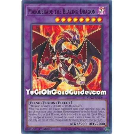 Masquerade the Blazing Dragon (Super Rare) – 2022 Tin of the Pharaohs Gods Mega Pack | Carta YUGIOH en México