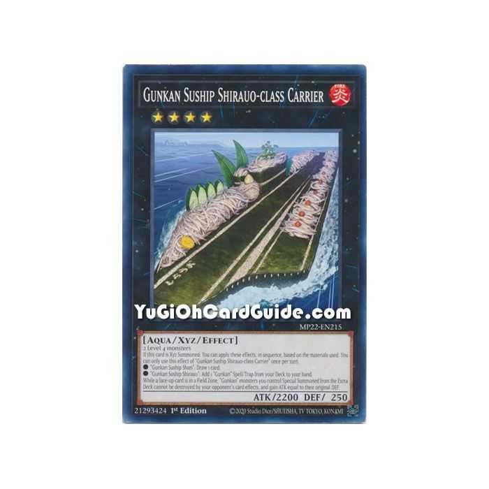 Gunkan Suship Shirauo-class Carrier (Common) – 2022 Tin of the Pharaohs Gods Mega Pack | Carta YUGIOH en México