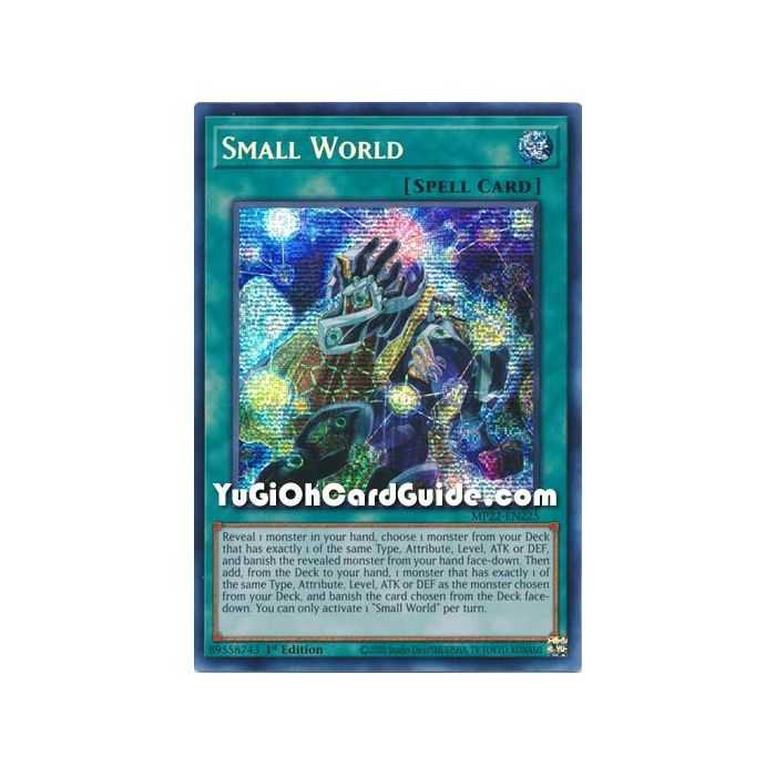 Small World (Prismatic Secret Rare) – 2022 Tin of the Pharaohs Gods Mega Pack | Carta YUGIOH en México