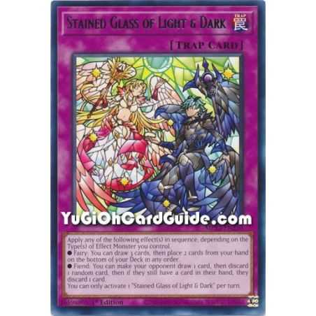 Stained Glass of Light & Dark (Rare) – 2022 Tin of the Pharaohs Gods Mega Pack | Carta YUGIOH en México