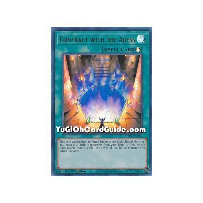 Contract with the Abyss (Ultra Rare) – 2022 Tin of the Pharaohs Gods Mega Pack | Carta YUGIOH en México