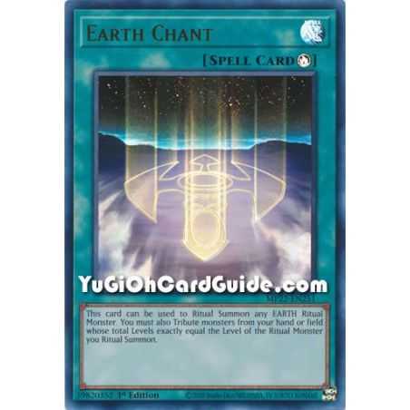 Earth Chant (Ultra Rare) – 2022 Tin of the Pharaohs Gods Mega Pack | Carta YUGIOH en México