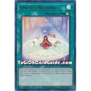 Sprite's Blessing (Ultra Rare) – 2022 Tin of the Pharaohs Gods Mega Pack | Carta YUGIOH en México