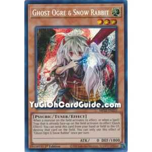 Ghost Ogre & Snow Rabbit (Prismatic Secret Rare) – 2022 Tin of the Pharaohs Gods Mega Pack | Carta YUGIOH en México
