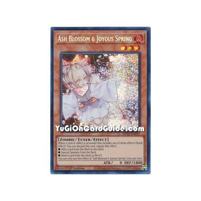 Ash Blossom & Joyous Spring (Prismatic Secret Rare) – 2022 Tin of the Pharaohs Gods Mega Pack | Carta YUGIOH en México