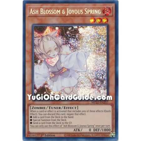 Ash Blossom & Joyous Spring (Prismatic Secret Rare) – 2022 Tin of the Pharaohs Gods Mega Pack | Carta YUGIOH en México
