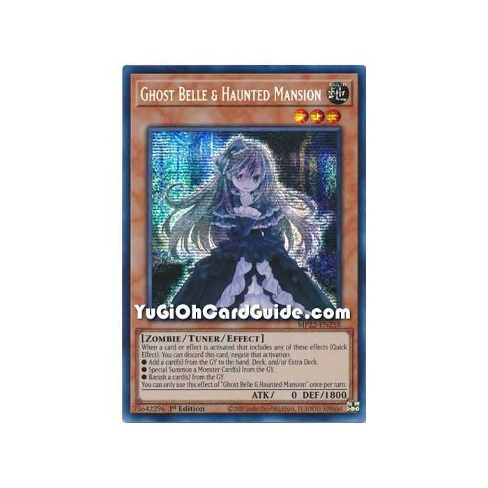 Ghost Belle & Haunted Mansion (Prismatic Secret Rare) – 2022 Tin of the Pharaohs Gods Mega Pack | Carta YUGIOH en México
