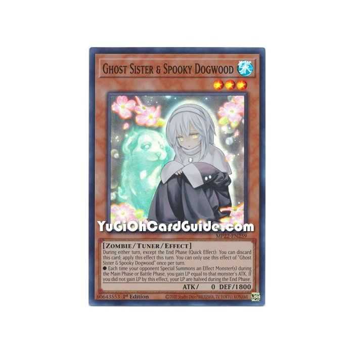 Ghost Sister & Spooky Dogwood (Super Rare) – 2022 Tin of the Pharaohs Gods Mega Pack | Carta YUGIOH en México