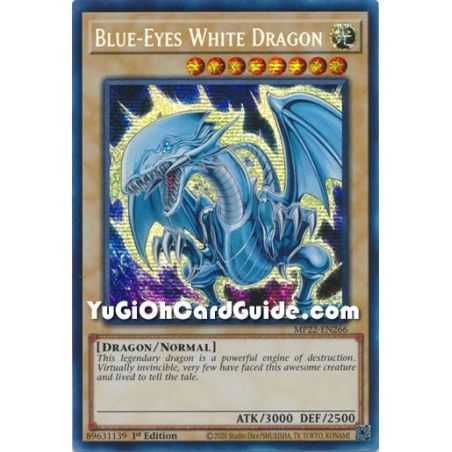 Blue-Eyes White Dragon (Prismatic Secret Rare) – 2022 Tin of the Pharaohs Gods Mega Pack | Carta YUGIOH en México