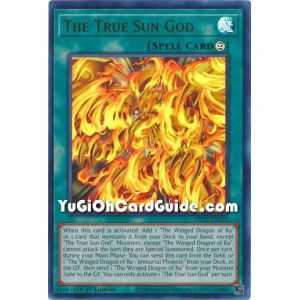 The True Sun God (Ultra Rare) – 2022 Tin of the Pharaohs Gods Mega Pack | Carta YUGIOH en México