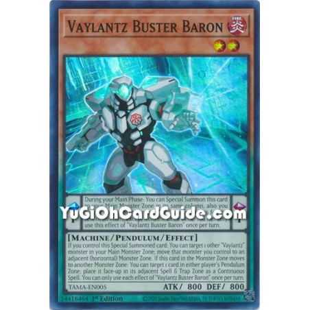 Vaylantz Buster Baron (Super Rare) – Tactical Masters | Carta YUGIOH en México