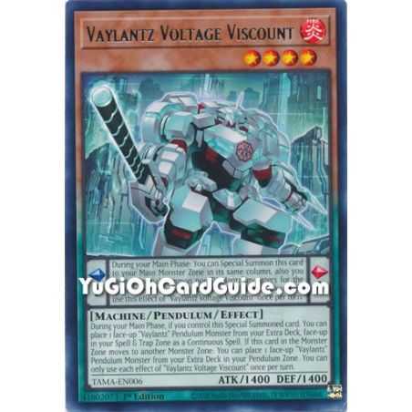 Vaylantz Voltage Viscount (Rare) – Tactical Masters | Carta YUGIOH en México