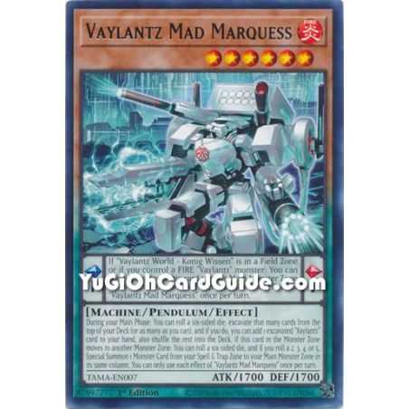 Vaylantz Mad Marquess (Rare) – Tactical Masters | Carta YUGIOH en México