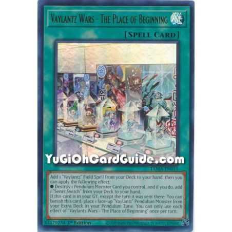Vaylantz Wars - The Place of Beginning (Ultra Rare) – Tactical Masters | Carta YUGIOH en México