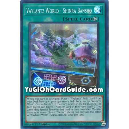 Vaylantz World - Shinra Bansho (Super Rare) – Tactical Masters | Carta YUGIOH en México