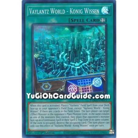 Vaylantz World - Konig Wissen (Super Rare) – Tactical Masters | Carta YUGIOH en México
