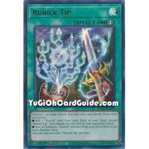 Runick Tip (Ultra Rare) – Tactical Masters | Carta YUGIOH en México