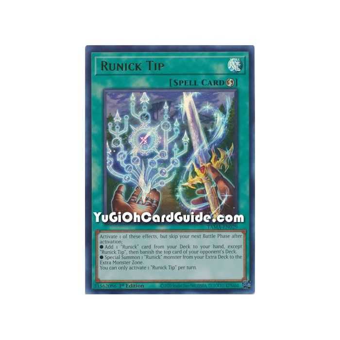 Runick Tip (Ultra Rare) – Tactical Masters | Carta YUGIOH en México