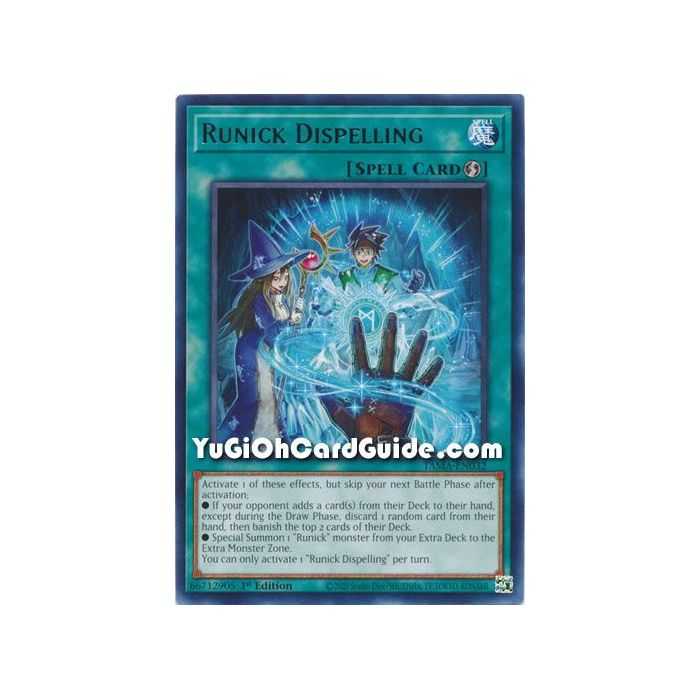 Runick Dispelling (Rare) – Tactical Masters | Carta YUGIOH en México