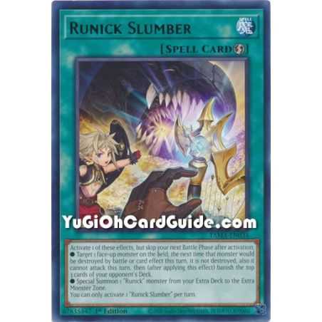 Runick Slumber (Rare) – Tactical Masters | Carta YUGIOH en México