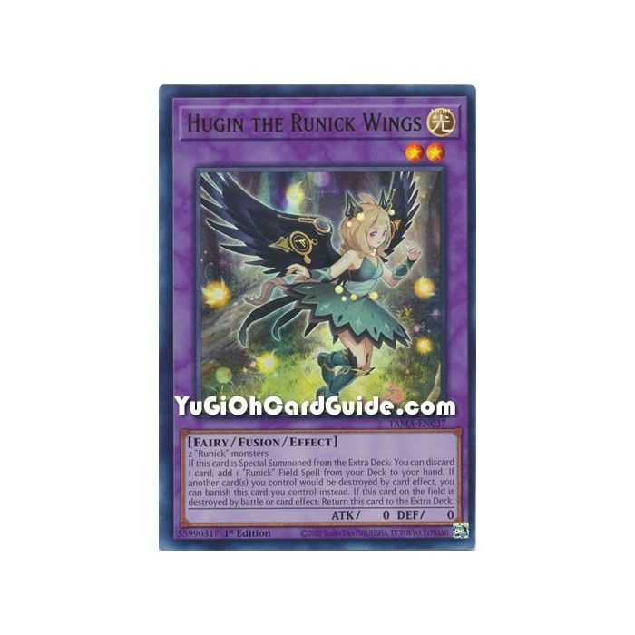 Hugin the Runick Wings (Ultra Rare) – Tactical Masters | Carta YUGIOH en México